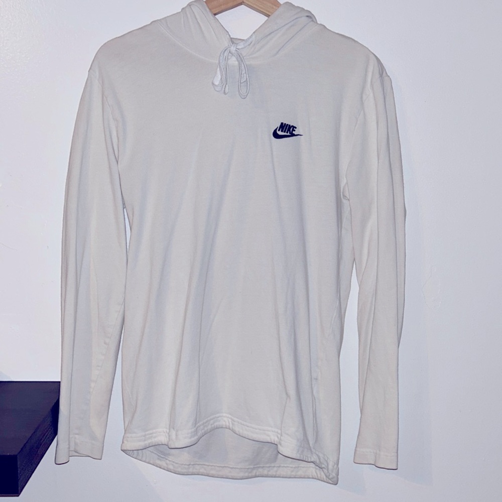 Nike Fleece Hoodie White (Mens S)